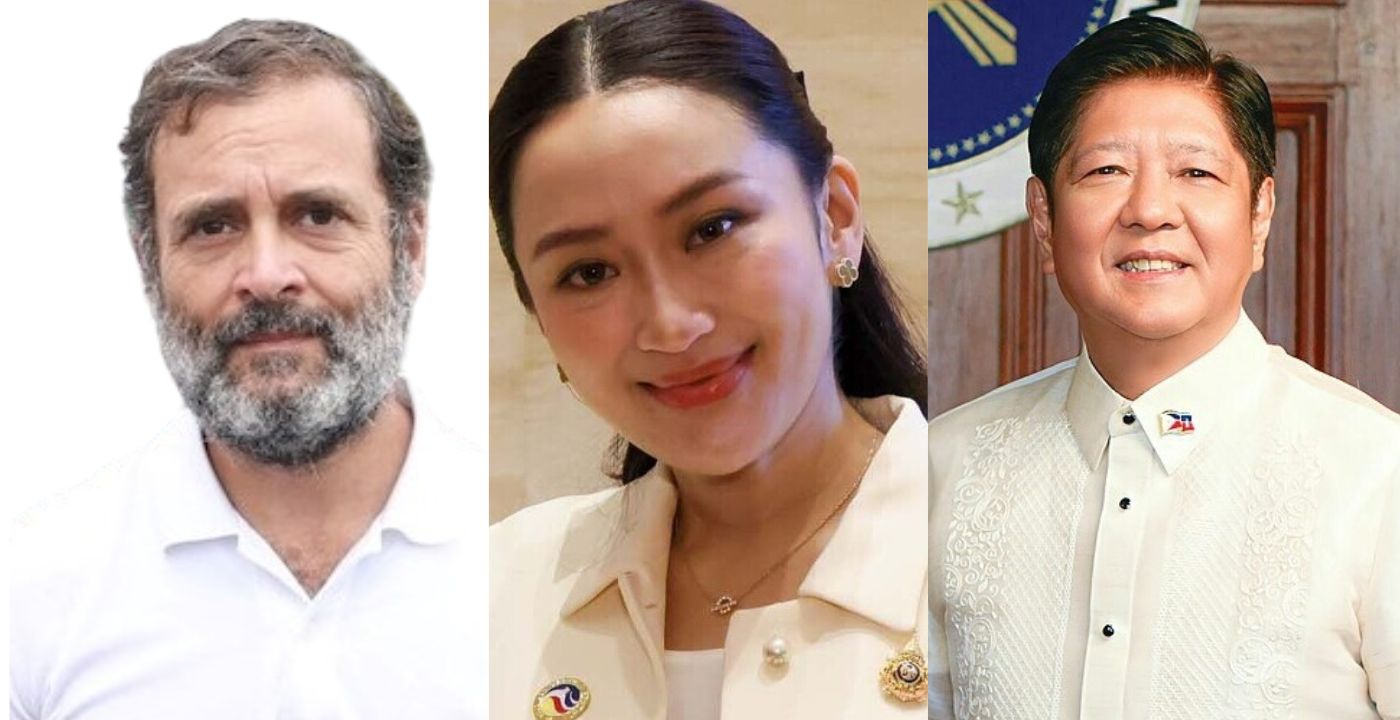 Scions of political dynasties in (Left to right) India, Thailand and the Philippines. Photo: Wikimedia Commons