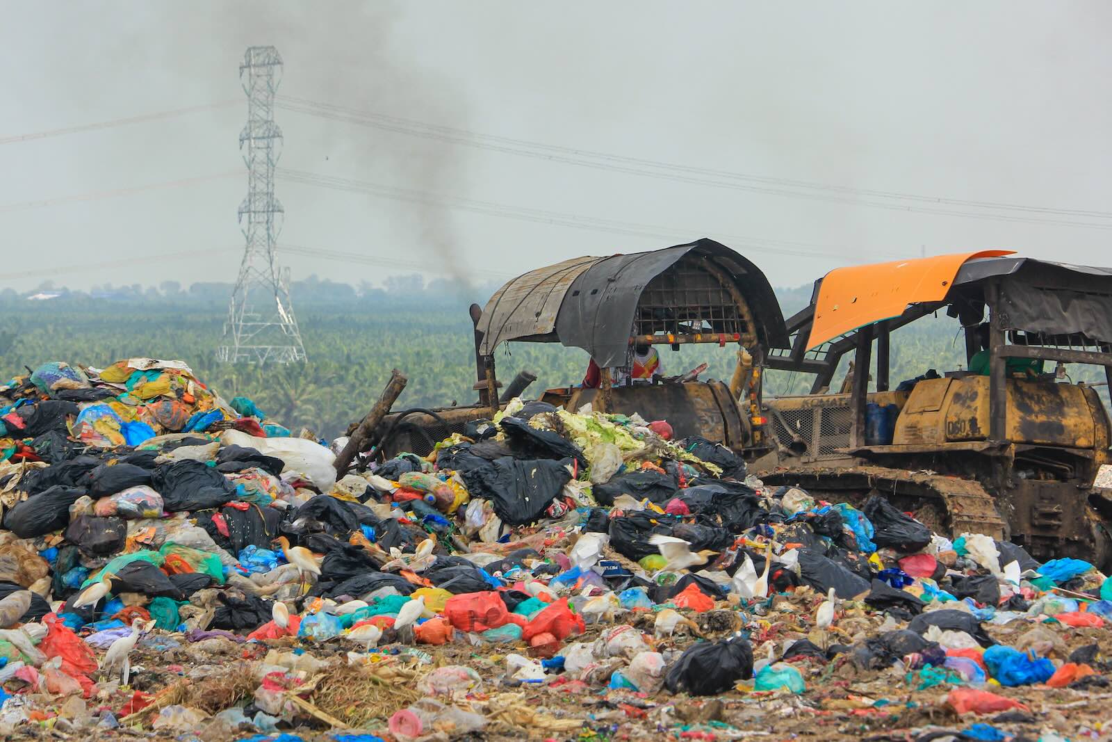 Once it's full, new land has to be opened up; to avoid this, its operators are opting for an on-site Waste-to-Energy plant. Photo: Macaranga