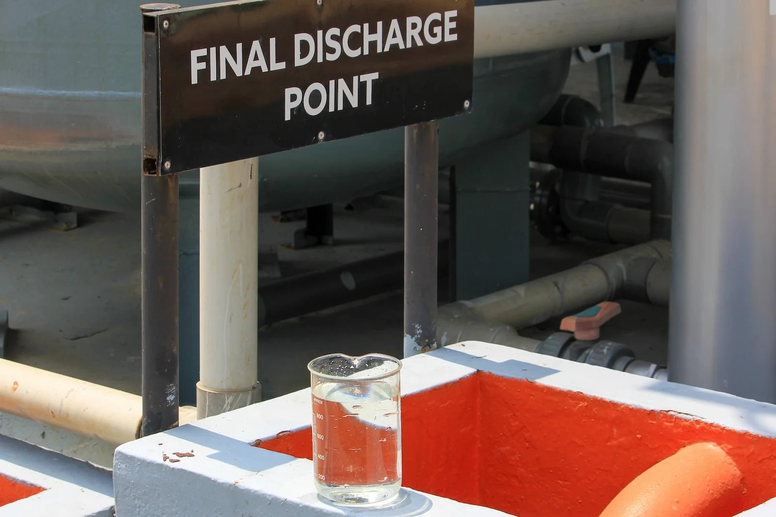 Once the process is completed, the liquid is released into nearby waterways. Photo: Ashley Yeong/Macaranga