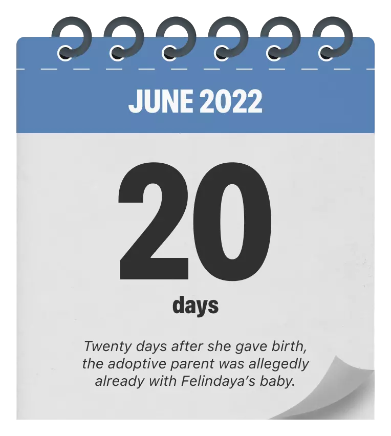 Felindaya (Baby born in Lahad Datu Hospital)