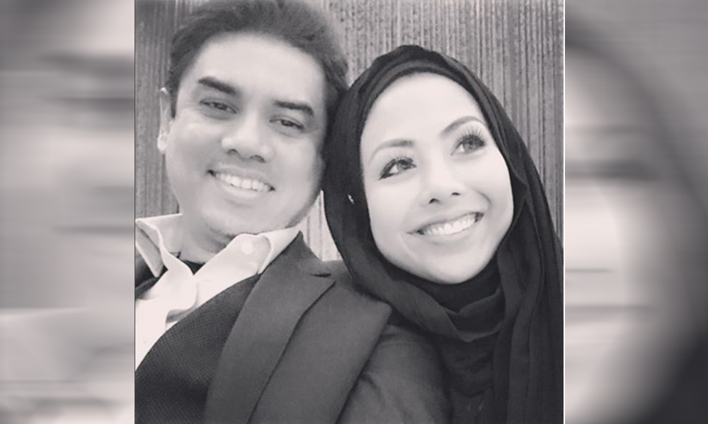 Syed Alman Syed Alwi with his wife, Nurul Hidayah Ahmad Zahid, the daughter of Deputy Prime Minister Ahmad Zahid Hamidi