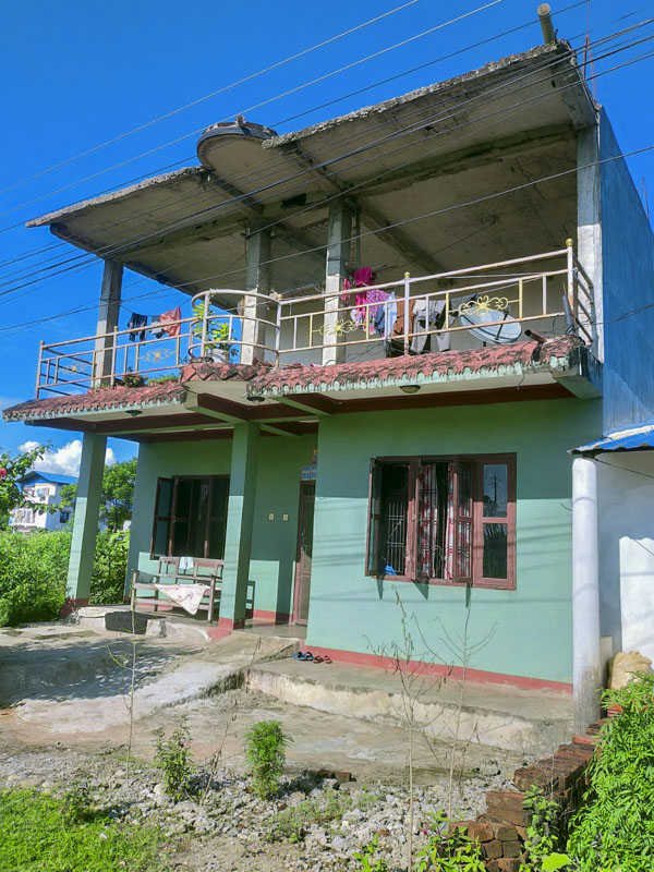 Leelaram Chapagain's house. Photo: Leelaram Chapagain via NIMJN