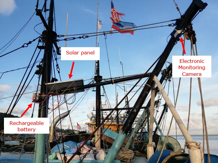 The cameras are GPS-linked and provided accurate location and time data for each catch. Photo: Marine Research Foundation