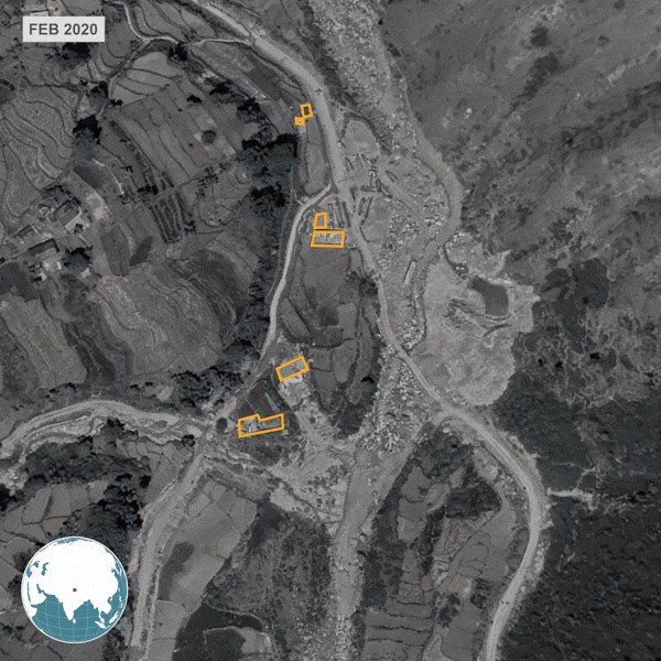 The October 2021 rainfall triggered landslides in many parts of Bajhang district, Nepal - particularly in Khaptadchhana Rural Municipality. During the same period, floods in the municipality caused significant damage, sweeping away houses, arable land, and infrastructure. Satellite image source: Google Earth Pro