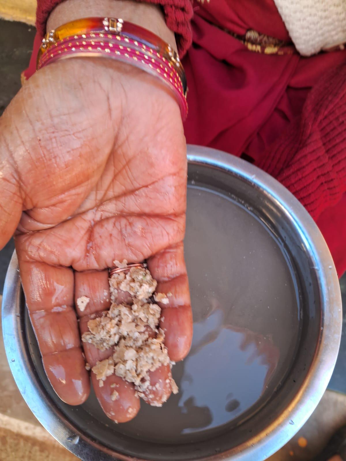 Polluted drinking water in Brij Vihar colony, Bhopal. Photo provided by Bhagwati Parshad Pandey, a resident.