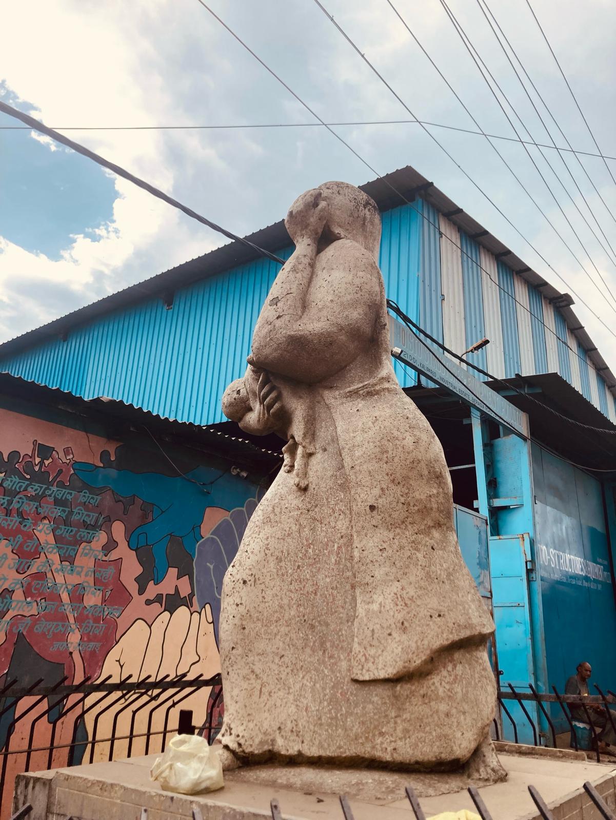 A monument commemorating the Bhopal Gas Tragedy in Bhopal. Photo: Tulika