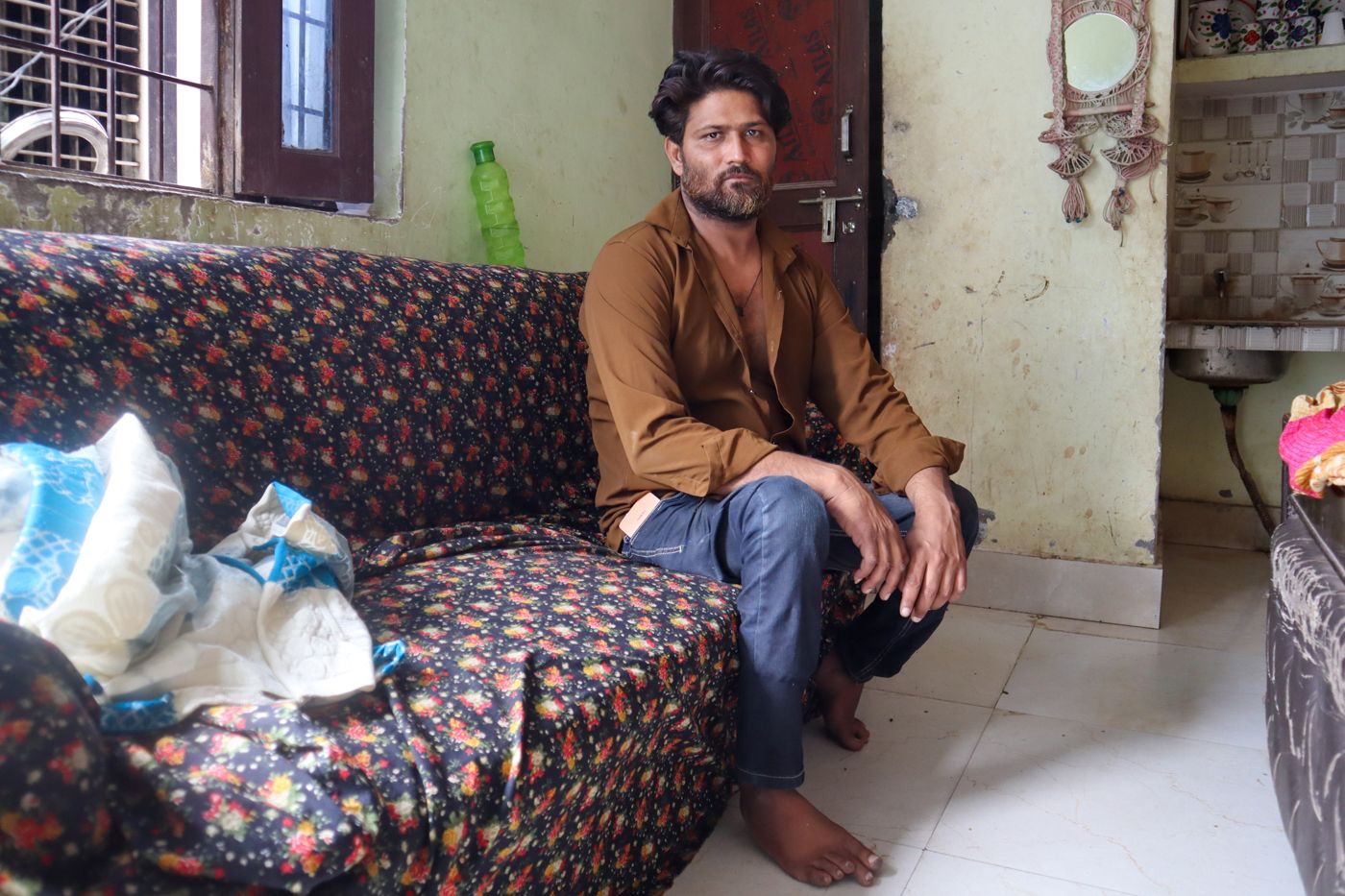 This is an image of Waseem at home. 